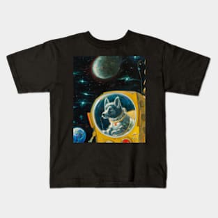 Space Dog Astronaut Laika Kids T-Shirt